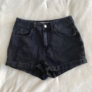 Black Pacsun Mom Jean Shorts